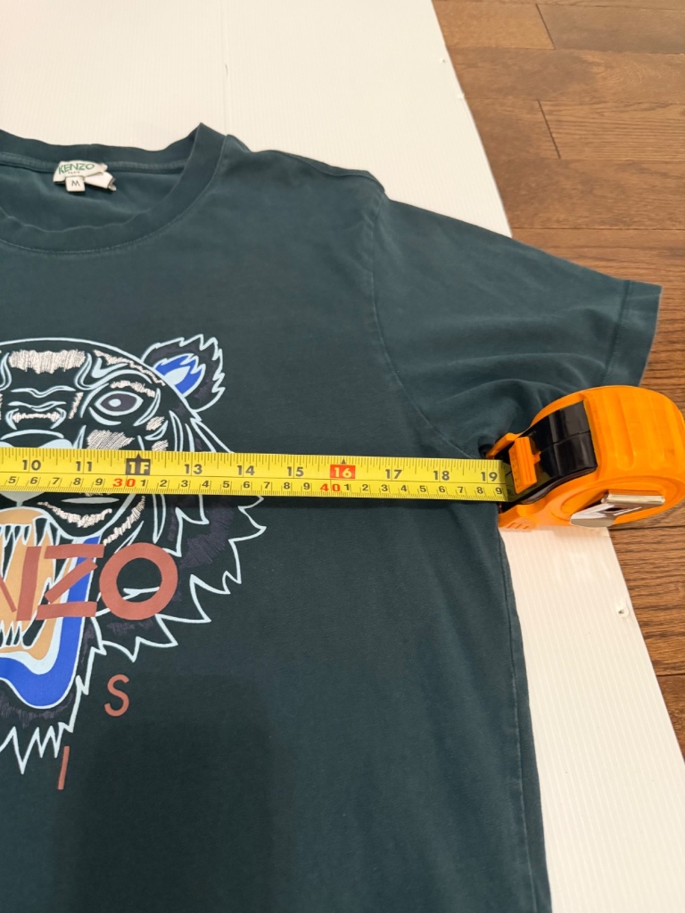 KENZO Paris Iconic Tiger T-Shirt - SS21 Navy/Dark Green - Size Medium - Picture 9 of 13